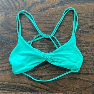 L*space Hartley Top - Maldives (M) Aqua Twist Front Bikini Top